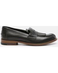 SCAROSSO - Bridget Grey Loafers & Flats - Lyst