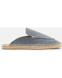 SCAROSSO - Manuel Grey Suede Espadrilles - Lyst