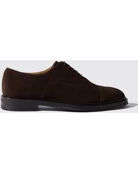 SCAROSSO Oxfords Jacob Brown Suede Suede Leather