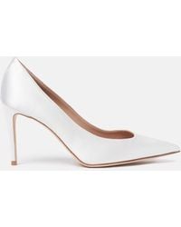 SCAROSSO - Greta Weiß Satin - Lyst