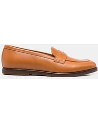 SCAROSSO - Monica Cognac Loafers & Flats - Lyst