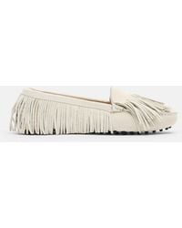 SCAROSSO - Maya Cream Suede - Lyst