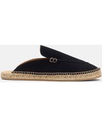 SCAROSSO - Manuel Blue Suede Espadrilles - Lyst