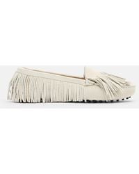 SCAROSSO - Maya Cream Suede - Lyst