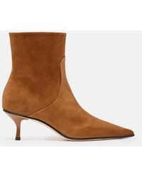 SCAROSSO - Jamie Tobacco Suede - Lyst