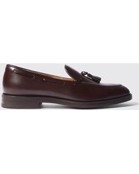 SCAROSSO - Loafers William Brown Calf Leather - Lyst