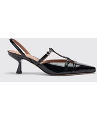 SCAROSSO - Selena Black Patent High Heels - Lyst