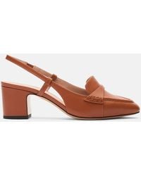 SCAROSSO - Bianca Cognac Heels - Lyst