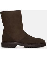 SCAROSSO - Paul Dark Suede - Lyst