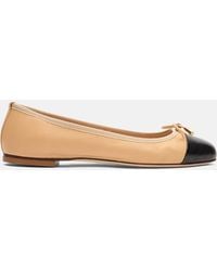 SCAROSSO - Carla White Edit Ballerinas - Lyst