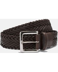 SCAROSSO - Cintura Marrone Intrecciata - Lyst