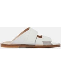SCAROSSO - Karen White Sandals - Lyst
