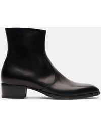 SCAROSSO - Warren Black Boots - Lyst