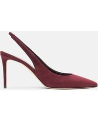 SCAROSSO - Sutton Burgundy Suede - Lyst