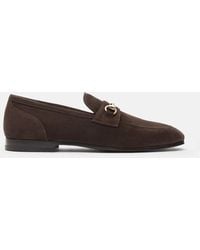 SCAROSSO - Alessandro Moro Scamosciato Loafers - Lyst
