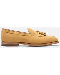 SCAROSSO - William Tan Suede Loafers - Lyst