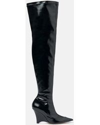 SCAROSSO - Marta I Schwarz Lackleder - Lyst