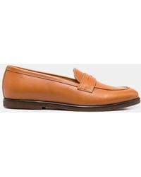 SCAROSSO - Monica Cognac Loafers & Flats - Lyst