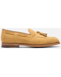 SCAROSSO - William Tan Suede Loafers - Lyst