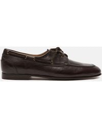SCAROSSO - Ginevro Brown Loafers - Lyst
