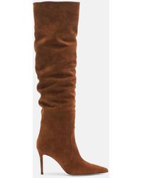 SCAROSSO - Carra Tobacco Suede - Lyst