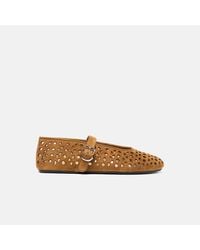SCAROSSO - Evelyn Tobacco Suede - Lyst