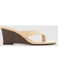 schuh - Solomon Wedge Toe Post High Heels - Lyst