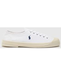 Polo Ralph Lauren - Paloma Trainers In White & Navy - Lyst