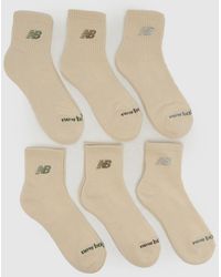 New Balance - Ankle Embroidered Sock 6 Pack - Lyst