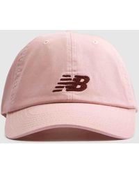 New Balance - 6 Panel Chain Stitch Logo Cap - Lyst
