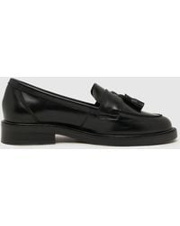 Schuh - Lina Leather Tassel Loafer Flat Shoes In - Lyst