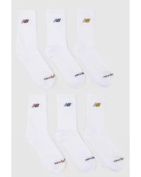 New Balance - Kids Mid Calf Socks 6Pk - Lyst