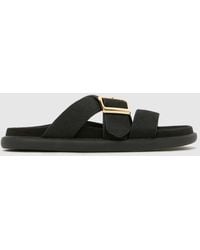 schuh - Tear Leather Footbed Sandals - Lyst