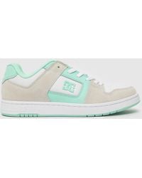 Dc - Manteca 4 Trainers In White & Green - Lyst