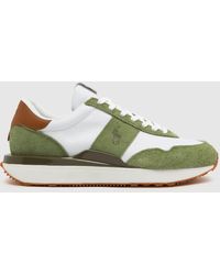 Polo Ralph Lauren - Train 89 Trainers In White & Green - Lyst
