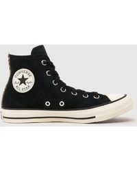 Converse - All Star Hi Winterluxe Leopard Trainers - Lyst