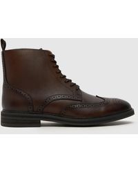 Schuh - Draco Brogue Boots In - Lyst