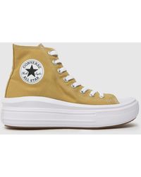 Converse - All Star Move Trainers In Mustard Yellow - Lyst