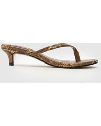schuh - Sunnie Toe Post Kitten High Heels - Lyst