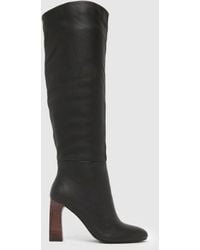 schuh - Draya Leather Knee High Boots - Lyst