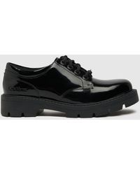 Kickers - Kori Derby Patent Flat Shoes In - Lyst