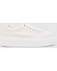 Schuh - Morgan Chunky Canvas Trainers In - Lyst