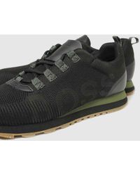 hugo boss parkour trainers black