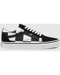 Vans - Old Skool Oversized Check Trainers In - Lyst
