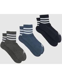 adidas - Mid Ankle Socks 3 Pack - Lyst
