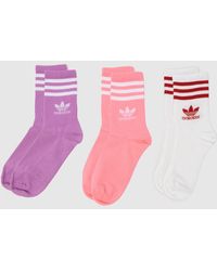 adidas - Originals Crew Socks 3 Pack - Lyst