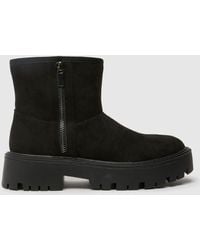 Schuh - Carman Faux Furline Boots In - Lyst