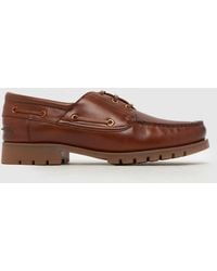 schuh - Paris Leather Boat Shoes - Lyst
