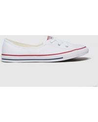 Converse - All Star Ballet Lace Slip On Trainers - Lyst