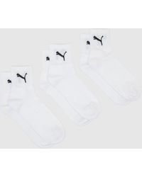 PUMA - Short Crew Socks 3 Pack - Lyst